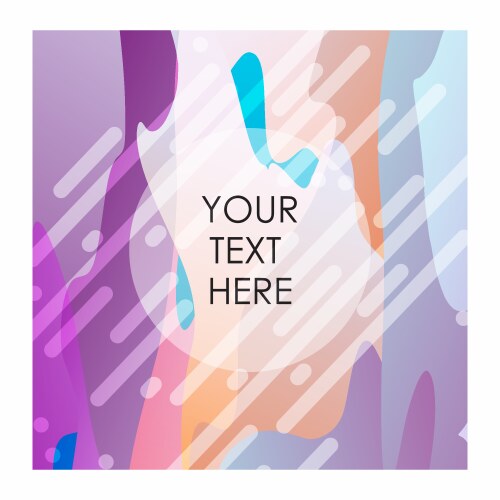 Colorful background with typography Vector Image
