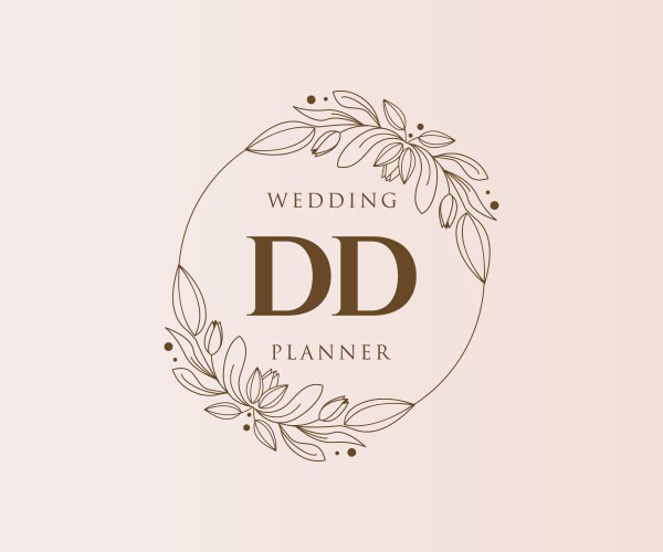 Dd initials letter wedding monogram logos – Royalty-Free Vector ...