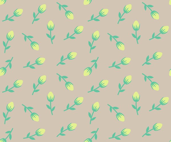 Tiny roses seamless background Vector Image
