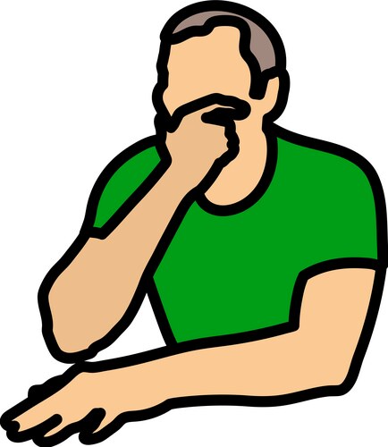 Thinking man icon Royalty Free Vector Image - VectorStock