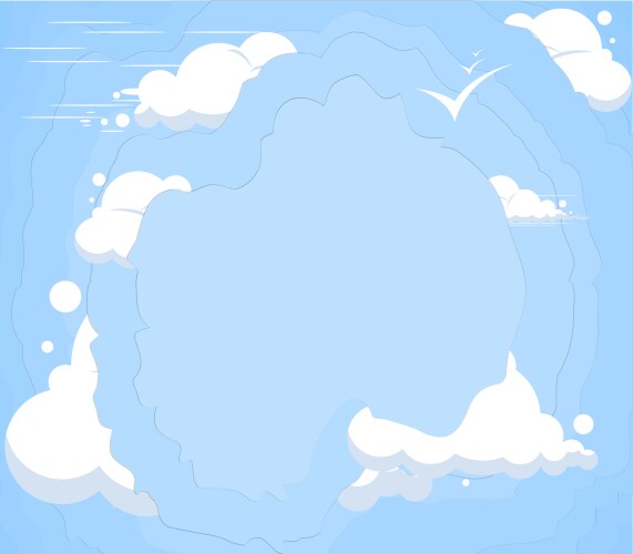Cloud sky background Royalty Free Vector Image