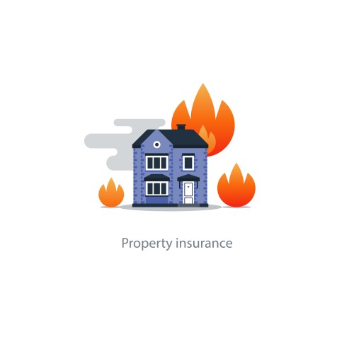 Fire insurance Royalty Free Vector Image - VectorStock