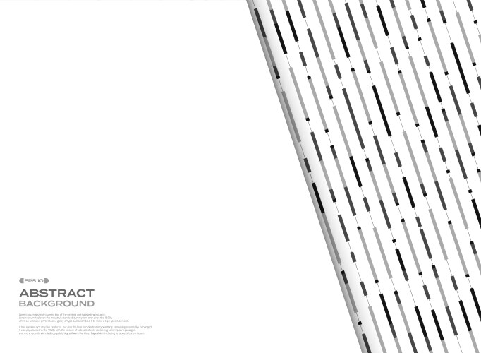 Abstract black and white geometric stripe lines vector image