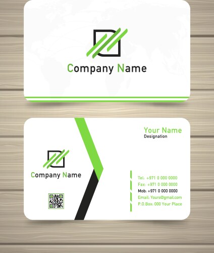 Business card vector image