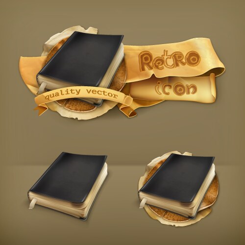 Old book Royalty Free Vector Image - VectorStock