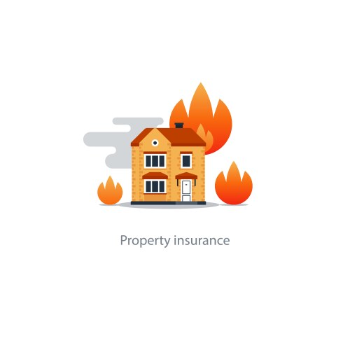 Fire insurance Royalty Free Vector Image - VectorStock
