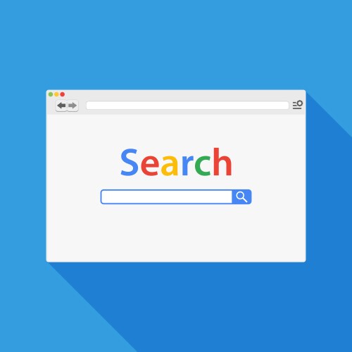 Browser window simple web vector image