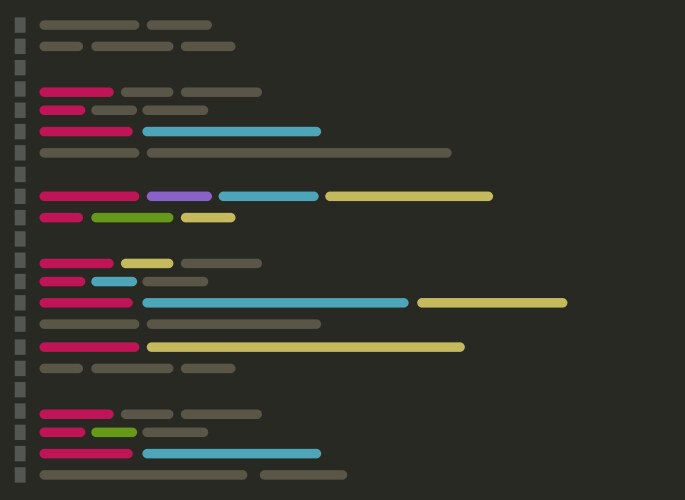 Source code screen Royalty Free Vector Image - VectorStock