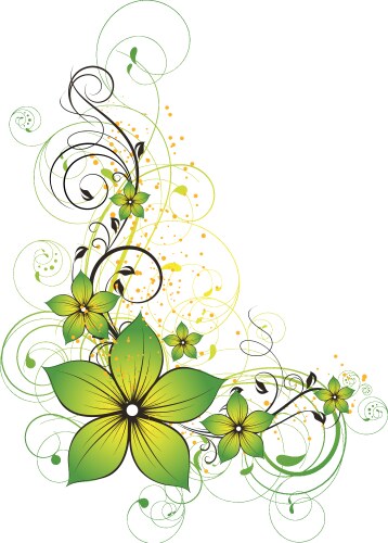Floral card Royalty Free Vector Image - VectorStock