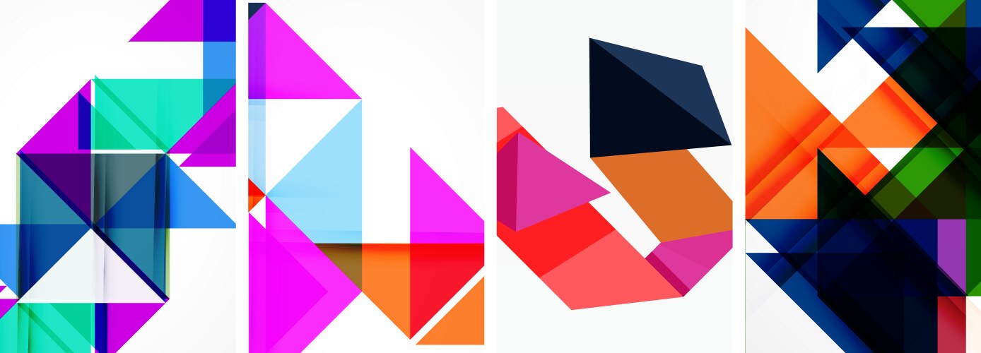 Random Triangle Pattern Vector Images (over 14,000)