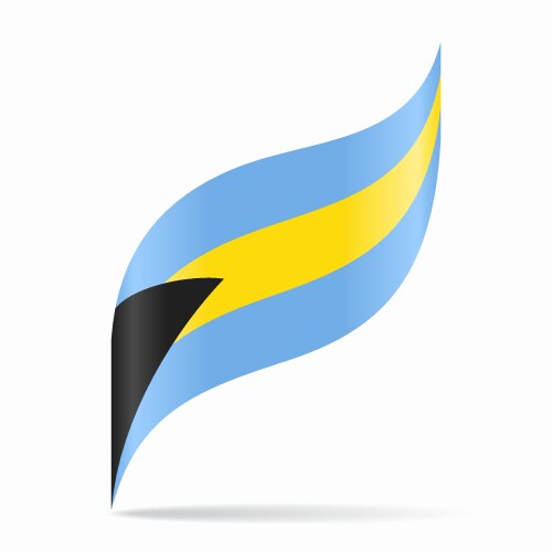 Bahamian flag wavy abstract background vector image