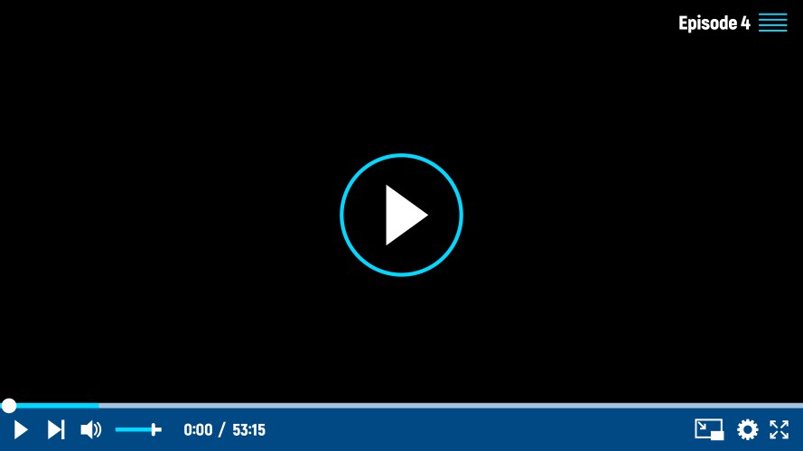 Dark glossy transparent video player interface Vector Image