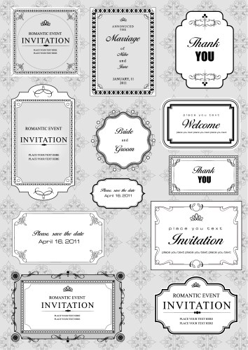 Elegant Frame Collection Vector Image