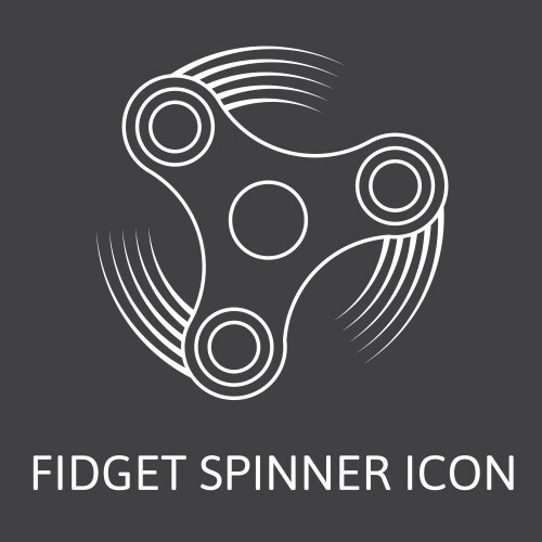 Fidget spinner logo Royalty Free Vector Image - VectorStock