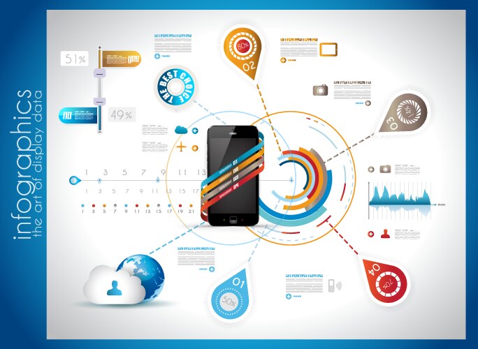 Infographic showcases the detailed anatomy Vector Image