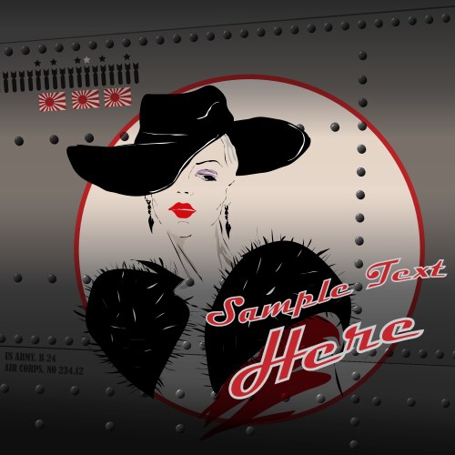 Pin-up girl Vector Image