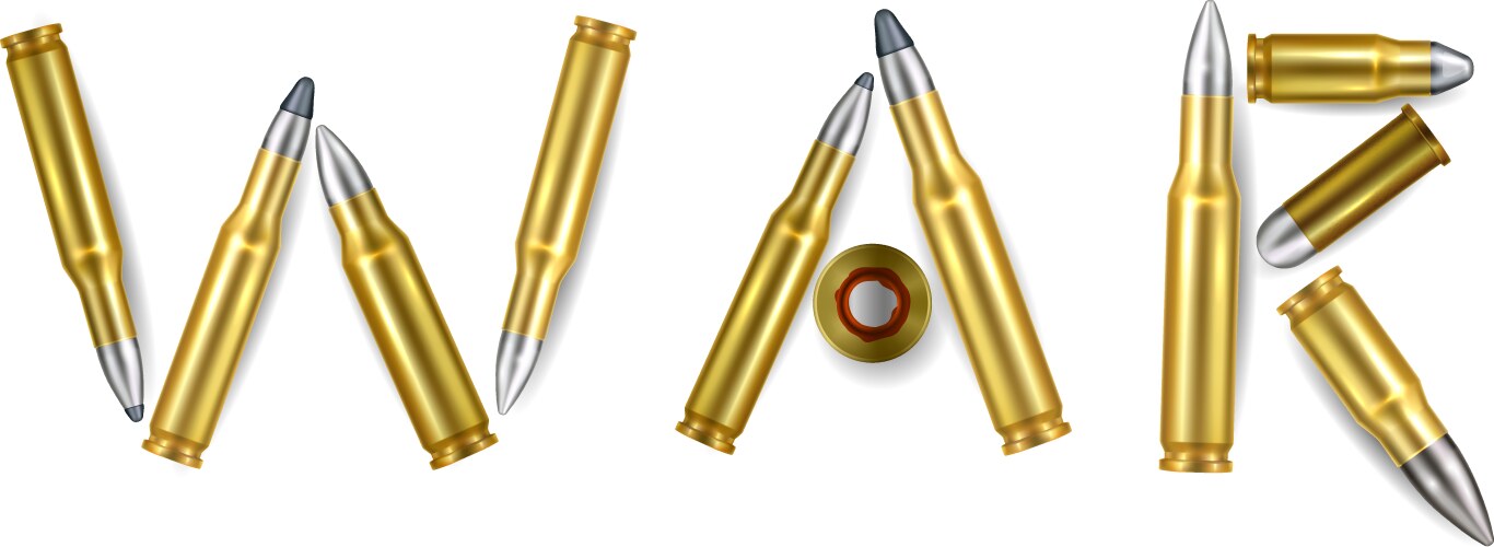 Weapon realistic composition Royalty Free Vector Image