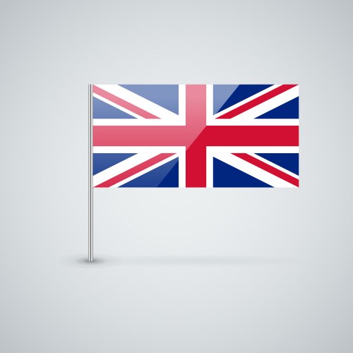 Union Jack Flag Icon Vector Image
