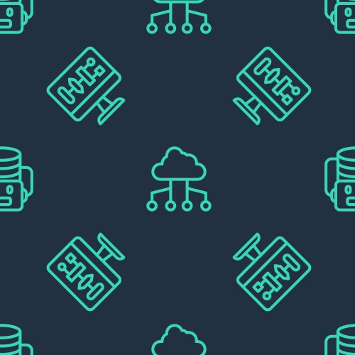 Network Connection Algorithm Pattern vektorbild