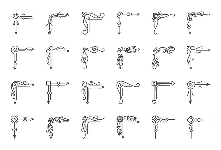 Corner Border Frame Vector Images (over 49,000)