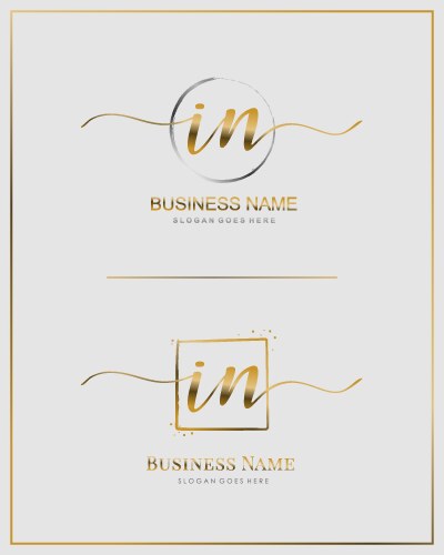Elegant Initial Logo - 'I' in Script vector image