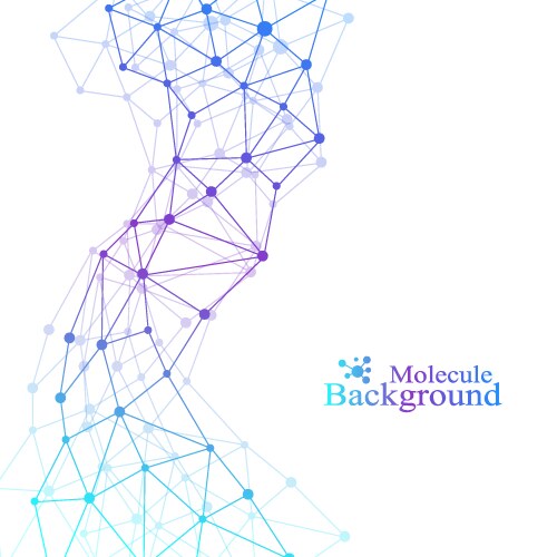 Scientific chemistry pattern structure molecule vector image