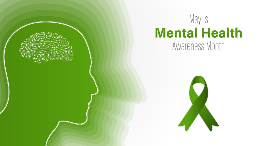 Mental health awareness month Vector Image