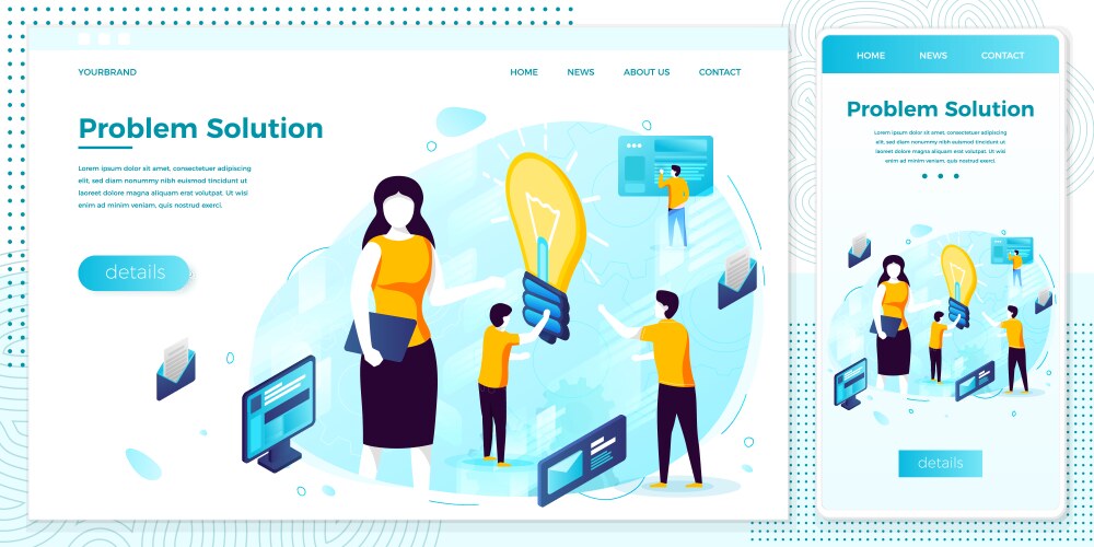 Problem Solving & Innovation vector image