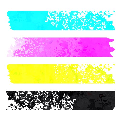 Cmyk paint Royalty Free Vector Image - VectorStock