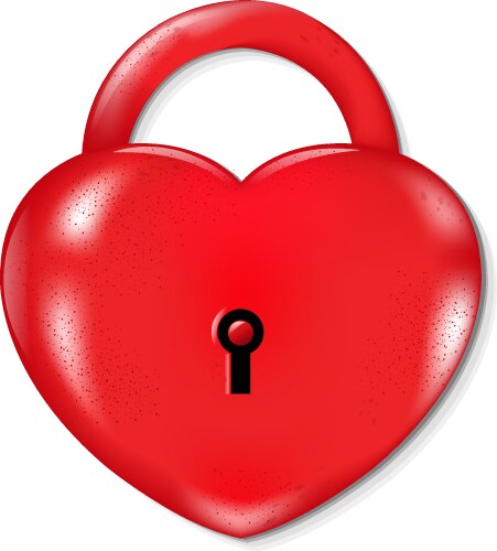 Heart lock Royalty Free Vector Image - VectorStock