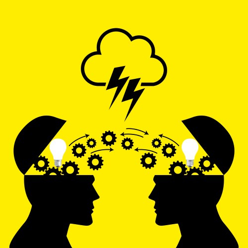 Knowledge transfer Royalty Free Vector Image - VectorStock