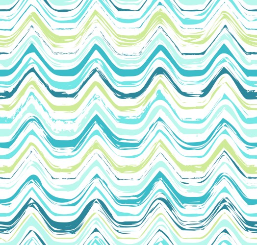 Wavy lines and dots seamless pattern Royalty Free Vector
