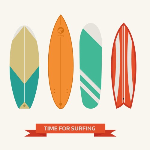 Tropical surfboard Royalty Free Vector Image - VectorStock