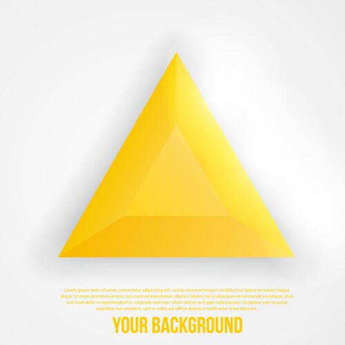 Abstract triangles template object web vector image