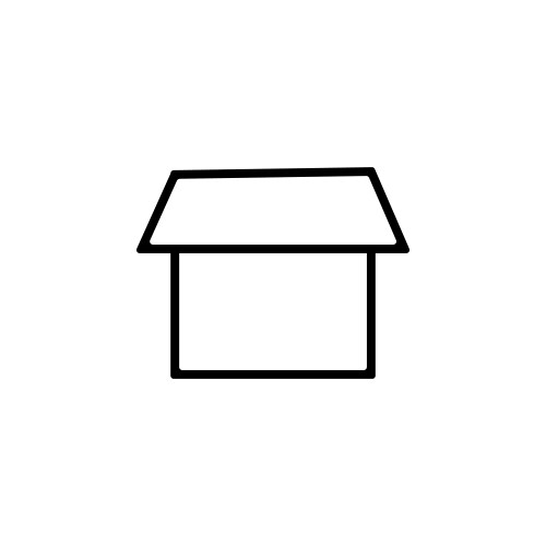 Packaging box flat icon Royalty Free Vector Image