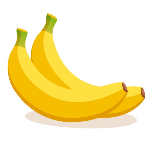 Banana Flat Icon - Single Bunch Vector Image