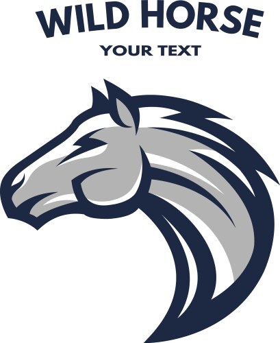 Dynamic Horse Symbol Vector Image