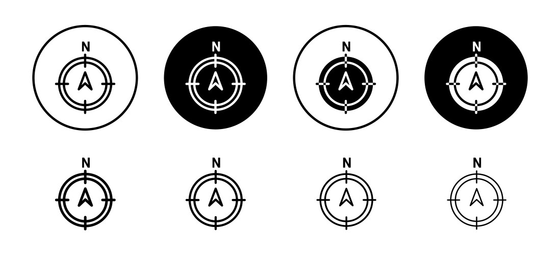 North point icon Vector Images & Graphics for Commercial Use | VectorStock