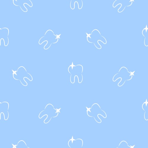 Dental tooth clinic background pattern Royalty Free Vector