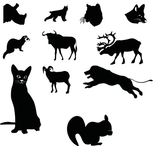 Caribou Silhouette Vector Image