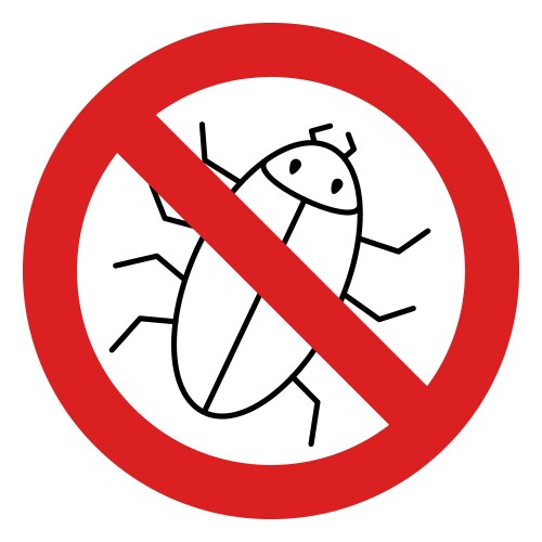 Quality assurance testing software bug detecting vector image