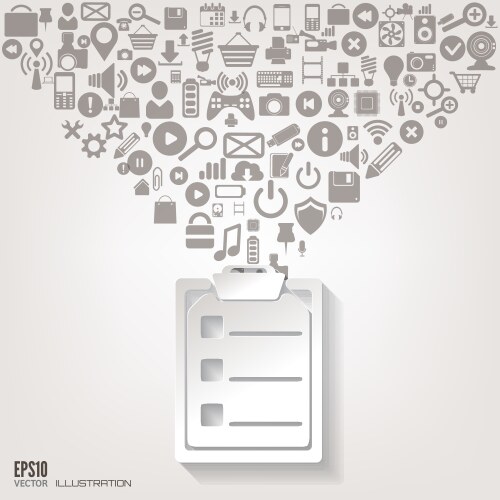 Cloud computing background with web icons social vektorbild