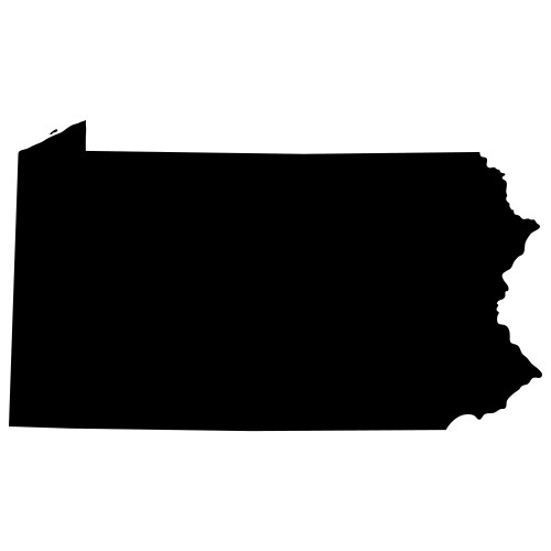 Pennsylvania State Map Vector Image