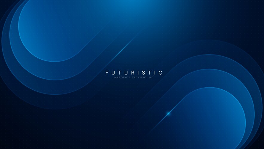 Dark blue abstract background with geometric Vector Image