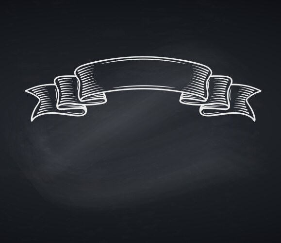 Winding ribbon heraldic symbol for decoration Vector Image