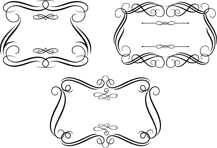 Blank frames Royalty Free Vector Image - VectorStock