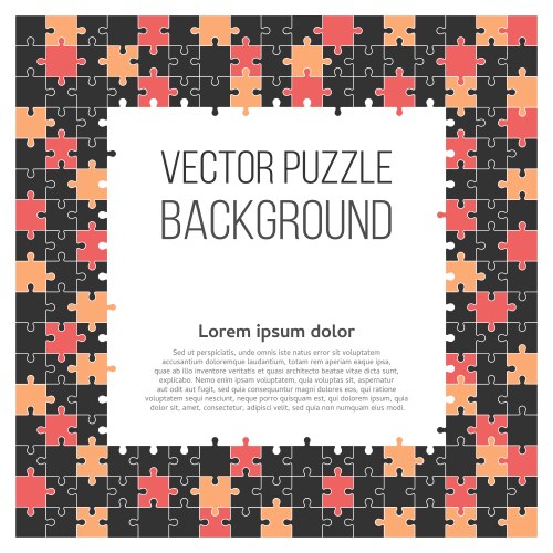 Puzzle jigsaw set of 24 pieces Royalty Free Vector Image