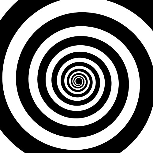 Hypnotic spiral background Royalty Free Vector Image