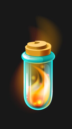 Magic elixir pharmacy bottle for medicine vector image