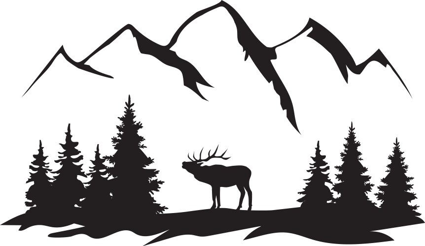 Mountain landscape Royalty Free Vector Image - VectorStock